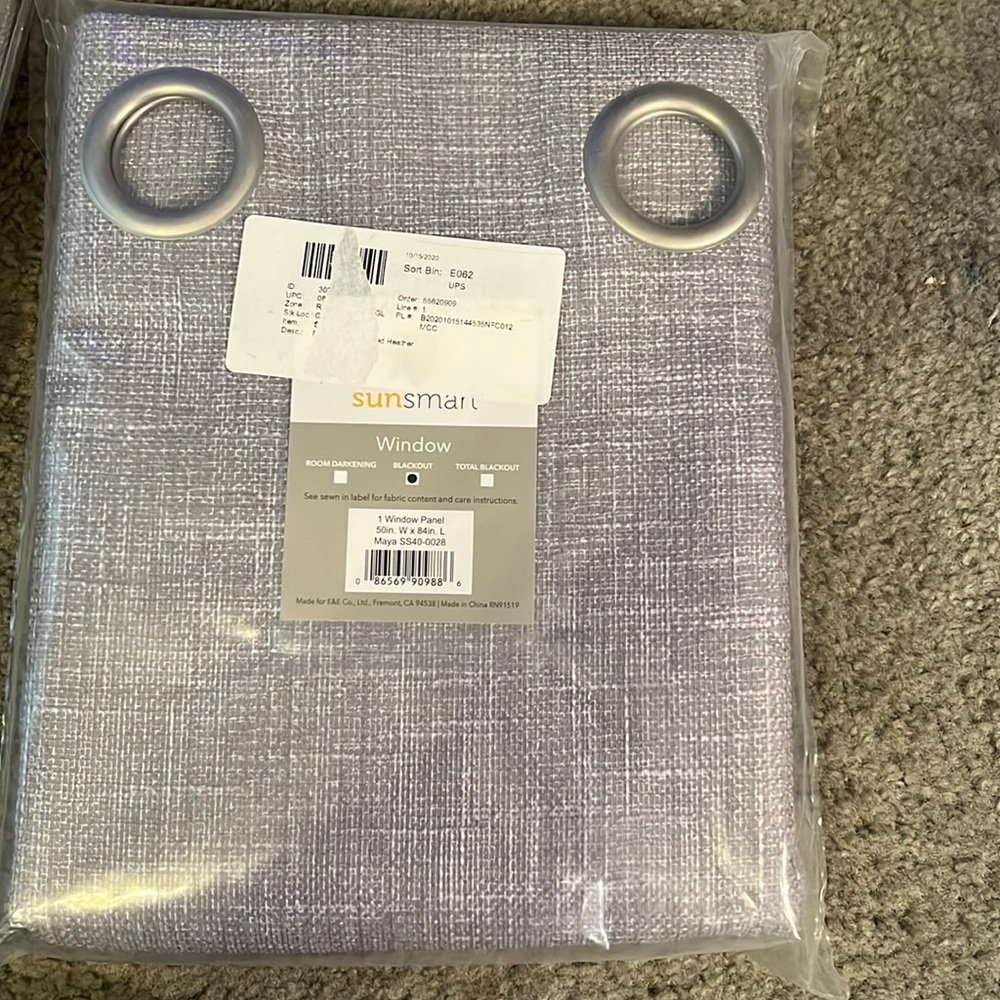 Blackout window curtains